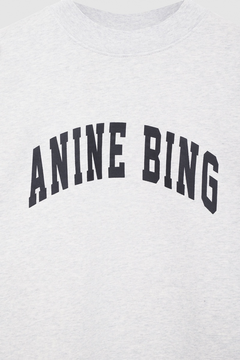 Sweat Anine Bing Tyler Grise Noir Femme | EZM-1010937